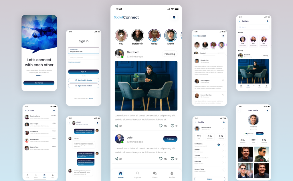 Home SocialConnect React Native